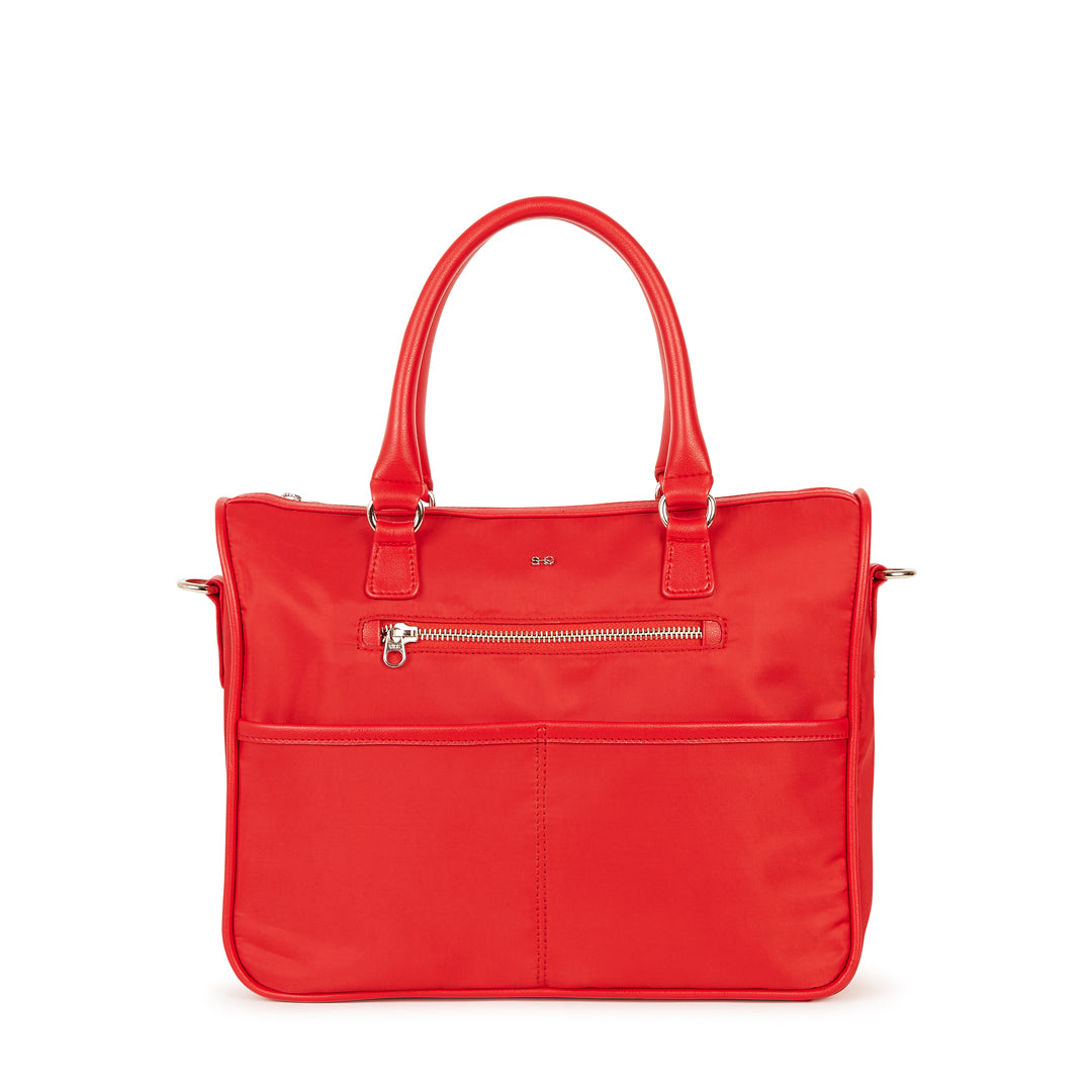 TOKYO SATEEN  HAND AND SLING BAG RED