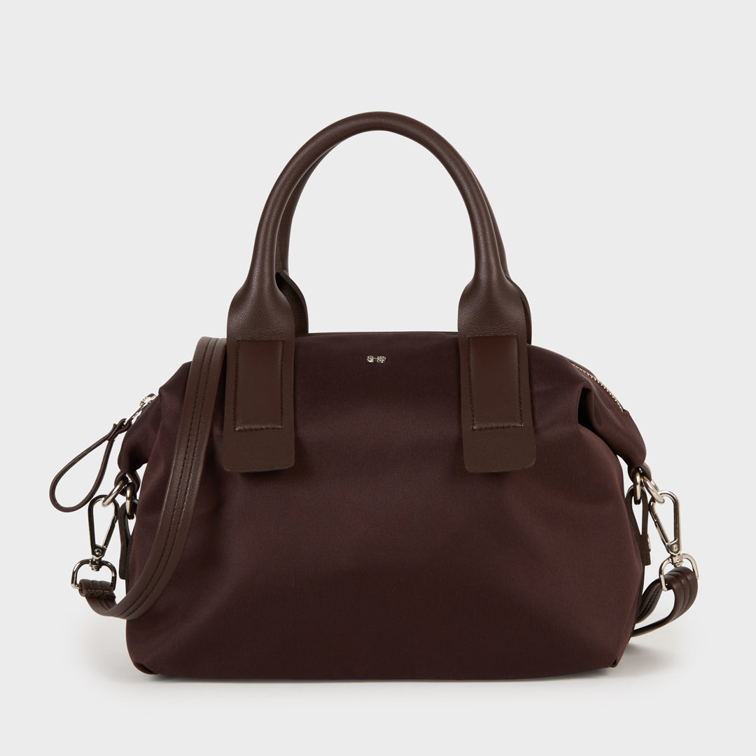 NOLAN MINI NYLON HAND & SLING BAG CHOCO