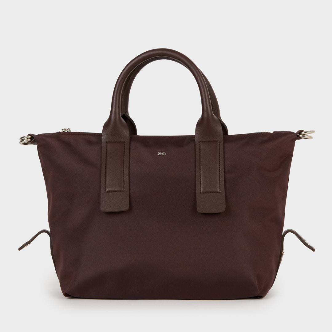 NOLAN MINI NYLON HAND & SLING BAG CHOCO