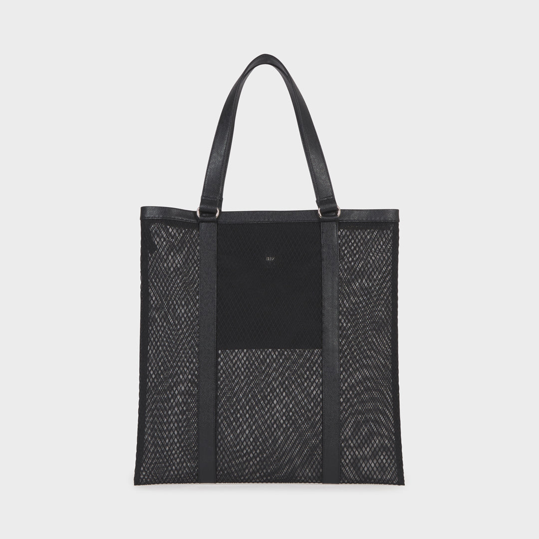 CHICAGO MESH SHOULDER BAG BLACK