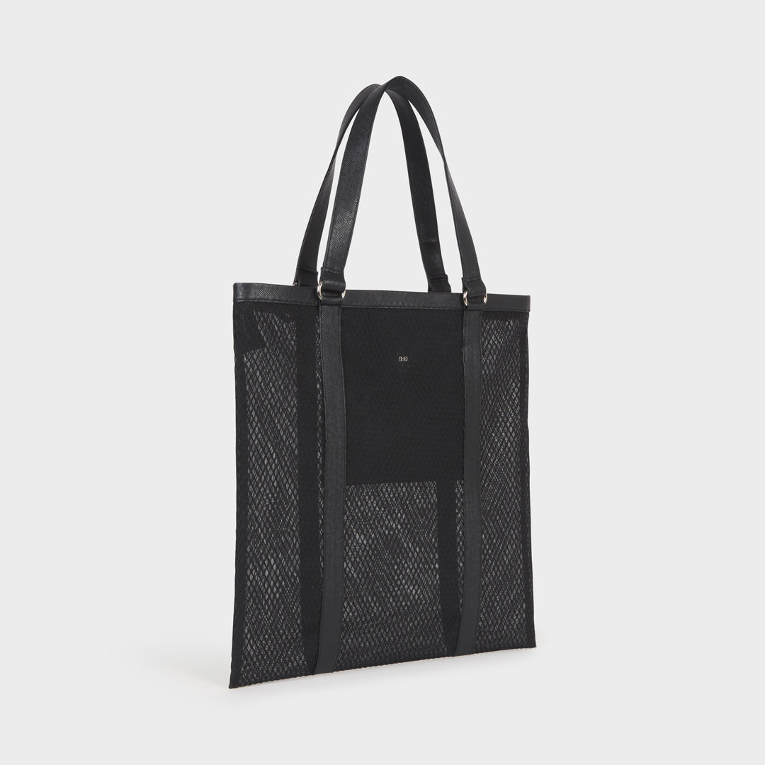 CHICAGO MESH SHOULDER BAG BLACK