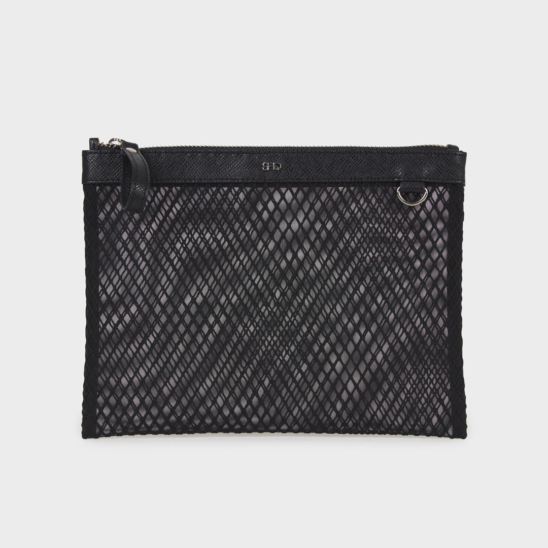 CHICAGO MESH UTILITY POUCH BLACK