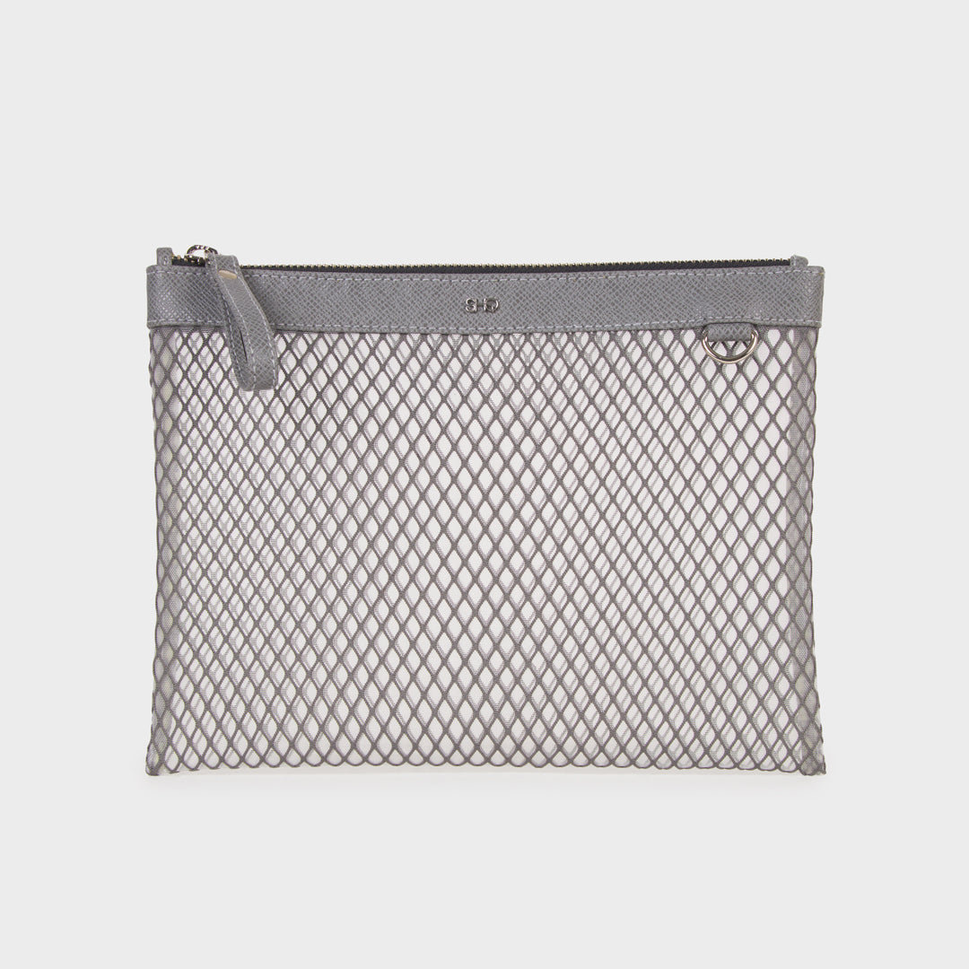 CHICAGO MESH UTILITY POUCH GRAY