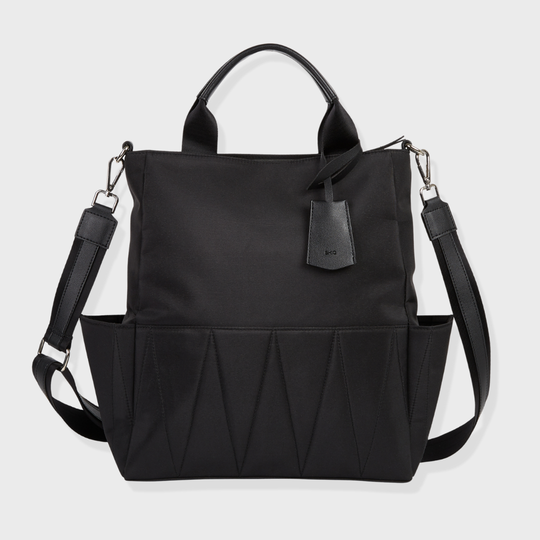 LONDON NYLON LAPTOP BAG BLACK