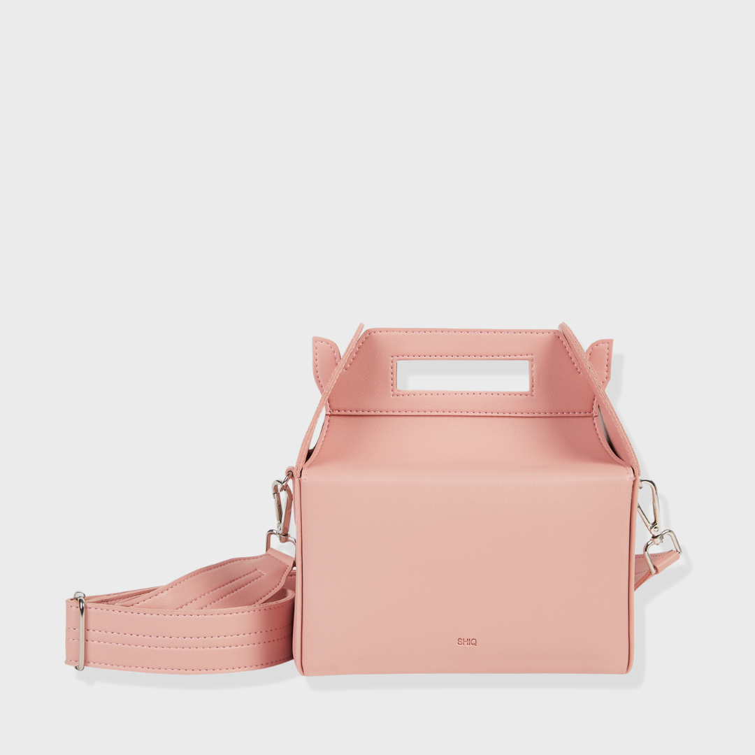 CHELSEA VEGAN LEATHER SLING BAG PINK