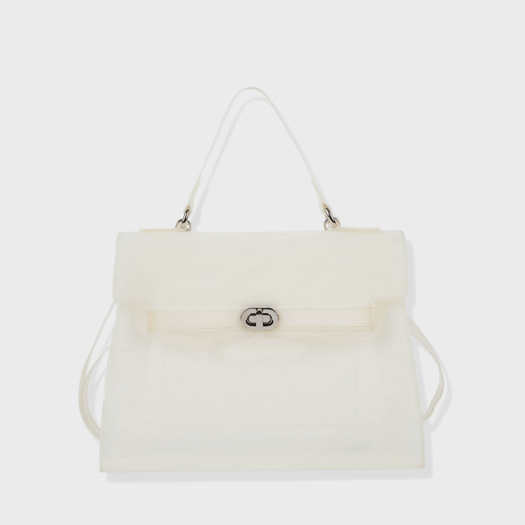 BLAIRE PVC HANDBAG WHITE