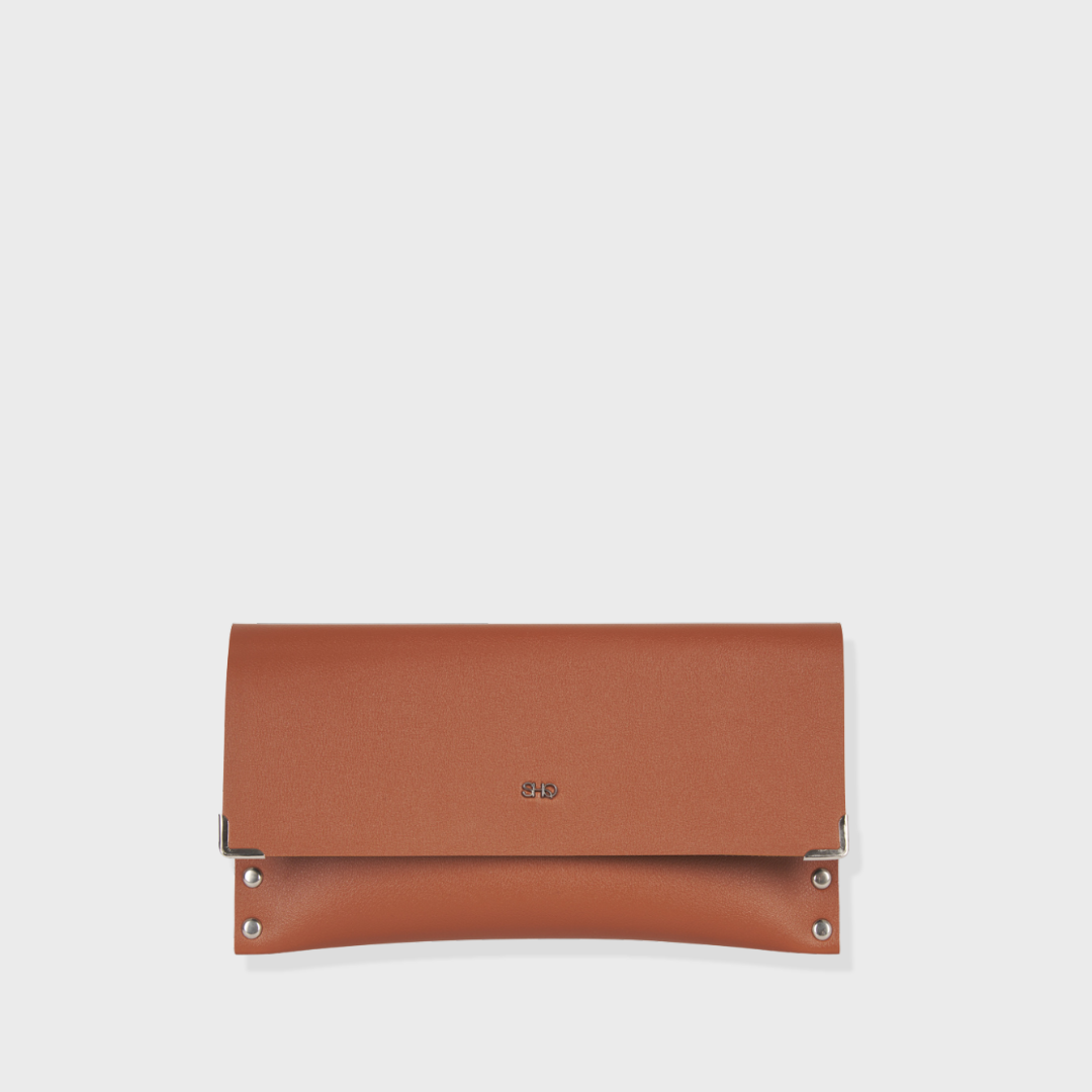 LENA  STUDDED  WALLET  TAN