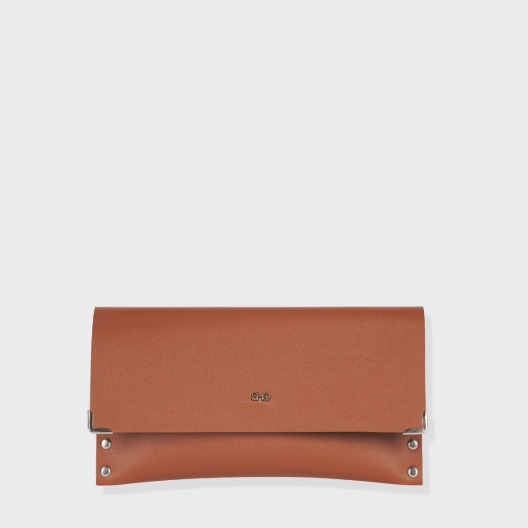 LENA  STUDDED  WALLET  TAN