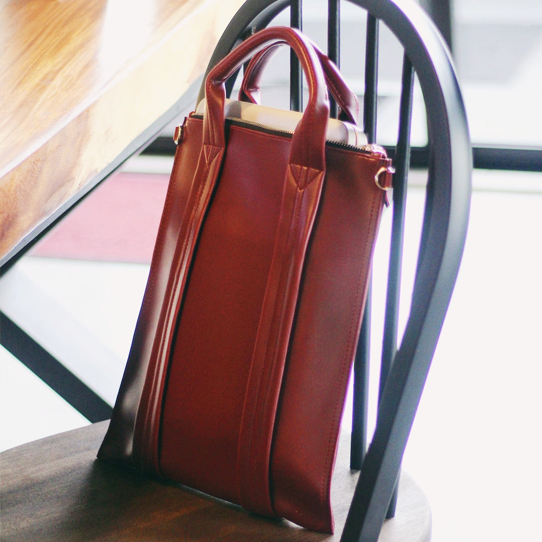 VERNICE SLIM BAG MARSALA